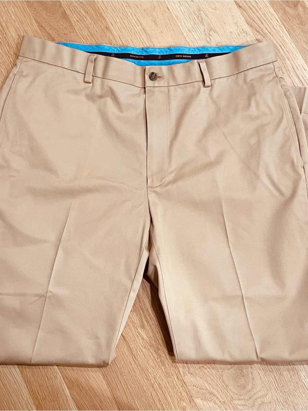 Brook Brothers Men's Khaki Dress Pants  Beige Advantage Chino Lightweight 37X30